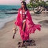 Women Crochet Beach Knitted Beach Cover Up Dress Tunic Long - ROUTINE FASHION